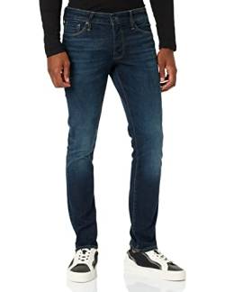 JACK & JONES Herren Jeans JJIGLENN JJICON JJ 559 50SPS -Slim Fit Blau Blue Denim, Größe:28W / 32L, Farbvariante:Blue Denim 12217125 von JACK & JONES