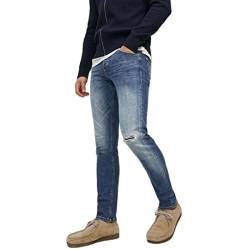 JACK & JONES Herren Jeans JJIGLENN JJORIGINAL RA 094 - Slim Fit - Blue Denim, Größe:28W / 32L, Farbvariante:Blue Denim 12213182 von JACK & JONES