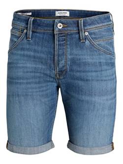 JACK & JONES Herren Jeans Short JJIRICK JJFOX GE 238- Relgular Fit - Plussize, Größe:48, Farbe:Blue Denim 12229107 von JACK & JONES