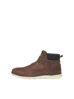 JACK & JONES Herren Jfwtubar Leather Brandy Chukka Boots, Brandy Brown, 43 EU von JACK & JONES