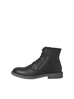 JACK & JONES Herren Jfwwalton Leather Fashion Boot, Anthrazit, 43 EU von JACK & JONES