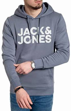 JACK & JONES Herren Jjecorp Logo Sweat Hood Noos Kapuzenpullover (China Blau(Corp 840, XL)) von JACK & JONES