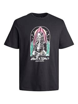 JACK & JONES Herren Jorafterlife Tee Ss Crew Neck Sn Poloshirt, Schwarz, S von JACK & JONES