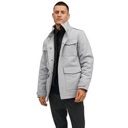 JACK & JONES Herren Jprblaparker Wool Field Jkt Sn Jacke, Light Grey Melange, S EU von JACK & JONES