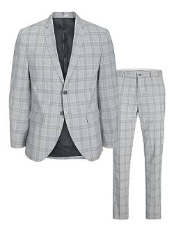 JACK & JONES Herren Jprfranco Check Suit Sn, Griffin/Checks:super Slim Fit, 48 von JACK & JONES