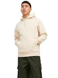 JACK & JONES Herren Kapuzenpullover Hoodie JCOCLASSIC Twill - Relaxed Fit, Größe:XL, Farbe:Moonbeam 12240189 von JACK & JONES