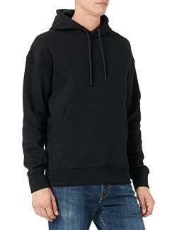 JACK & JONES Herren Kapuzenpullover Hoodie JCOCLASSIC Waffle - Relaxed Fit, Größe:M, Farbe:Black 12216342 von JACK & JONES