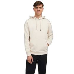 JACK & JONES Herren Kapuzenpullover Hoodie JCOCLASSIC Waffle - Relaxed Fit, Größe:XL, Farbe:Moonbeam 12216342 von JACK & JONES