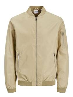 JACK & JONES Herren Leichte Bomber Jacke | Basic College Übergangs Blouson | Stretch ohne Kapuze JJERUSH, Farben:Grün, Größe Jacken:L von JACK & JONES