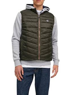 JACK & JONES Herren Leichte Stepp Weste Basic Übergangs Puffer Jacke Ärmellos ohne Kapuze JJEHERO von JACK & JONES