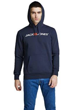 JACK & JONES Herren Old Logo Baumwollmischung Hoody - Marine Blazer - S von JACK & JONES