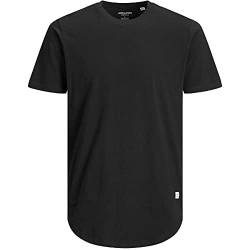 JACK & JONES Herren Rundhals T-Shirt JJENOA - Regular Fit Plussize XXL-8XL, Größe:3XL, Farbe:Black 12184933 von JACK & JONES