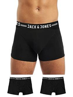 JACK& JONES Herren Sinn 3 Pack Boxer Slips - Schwarz - M von JACK & JONES