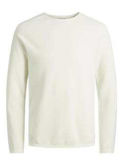 JACK & JONES Herren Strickpullover Rundhals Basic Langarm Sweater Baumwolle Shirt JJEHILL von JACK & JONES