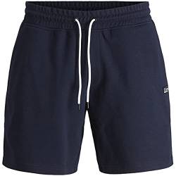 JACK & JONES Herren Sweat Shorts Kurze Hose Sporthose Bermuda Training Sport (L, Kilian Blau) von JACK & JONES