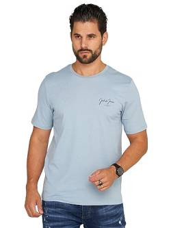 JACK & JONES Herren T-Shirt Elif Infinity O-Neck Shirt Kurzarmshirt (as3, Alpha, m, Regular, Regular, Ashley Blue/Without Backprint) von JACK & JONES