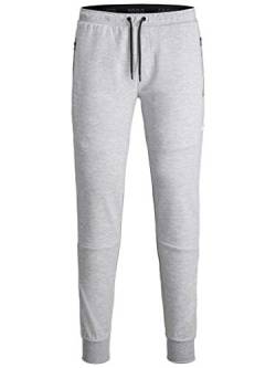 JACK & JONES Herren Will Jair Jogginghose Elastischer Jogger - Light Grau - XL von JACK & JONES