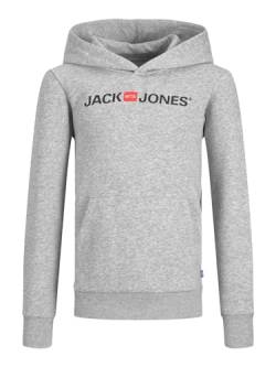 JACK & JONES Hoodie Kapuzen Pullover Logo Print Langarm Shirt Sweater Regular Fit Basic Oberteil JJECORP von JACK & JONES