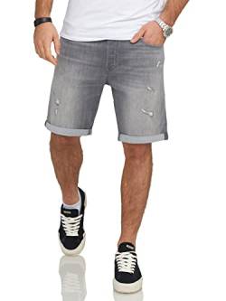 JACK & JONES Infinity Herren Jeans Shorts Rick Bermudas Used Look (as3, Alpha, s, Regular, Regular, Grey Denim) von JACK & JONES