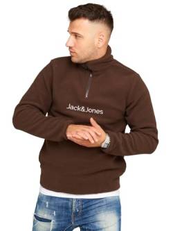 JACK & JONES Infinity Herren Teddy Plüsch Hoodie Vesper Fleecepullover Chocolate Brown L von JACK & JONES