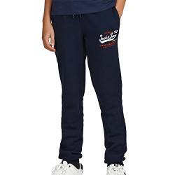 JACK&JONES JUNIOR Men's JPSTLOGO Sweat Pant 2 COL 22/23 NOOS JNR Jogginghose, Navy Blazer/Print:TrueRed/White, 128 von JACK & JONES