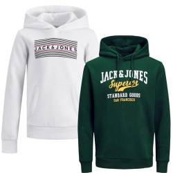 JACK & JONES Junior Kinder Jungen Kapuzenpullover Kids Hoodie Sweatshirt Sweat Shirt Hood(Paket #13, Gr. 176) von JACK & JONES