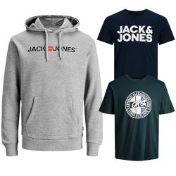 JACK & JONES Junior Kinder Jungen Kapuzenpullover Kids Hoodie Sweatshirt Sweat Shirt Hood(Paket @202, Gr. 152) von JACK & JONES