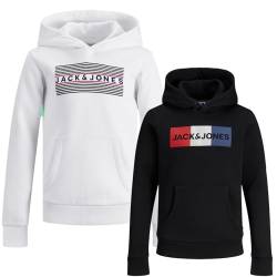 JACK & JONES Junior Kinder Jungen Kapuzenpullover Kids Hoodie Sweatshirt Sweat Shirt Hood(Paket @207, Gr. 140) von JACK & JONES