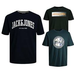 JACK & JONES Junior Kinder Jungen T-Shirt Kids Hoodie Sweatshirt Sweat Shirt Hood T 3er 4er 6er (3er Paket #04, Gr. 140) von JACK & JONES