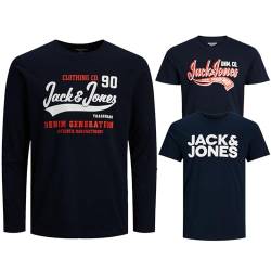 JACK & JONES Junior Kinder Jungen T-Shirt Kids Hoodie Sweatshirt Sweat Shirt Hood T 3er 4er 6er (3er Paket #05, Gr. 176) von JACK & JONES