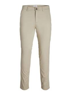 JACK & JONES Male Chino Hose Slim Fit Chino Hose, Farbe:Beige, Jeans/Hosen Neu:32W / 34L von JACK & JONES