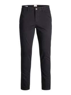 JACK & JONES Male Chino Hose Slim Fit Chino Hose, Farbe:Schwarz, Jeans/Hosen Neu:30W / 30L von JACK & JONES