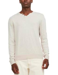 JACK & JONES Male Strickpullover Geteilter Kragen von JACK & JONES