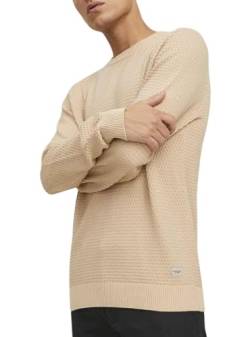 JACK & JONES Male Strickpullover mit Rundhals Einfarbig Strickpullover mit Rundhals von JACK & JONES