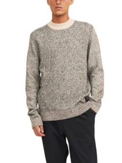 JACK & JONES Male Strickpullover mit Rundhals Meliert Strickpullover mit Rundhals von JACK & JONES