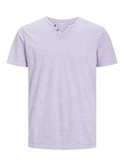 JACK & JONES Male T-Shirt Einfarbig GETEILTER Kragen T-Shirt von JACK & JONES