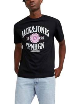 JACK & JONES Male T-Shirt Gedruckt Rundhals von JACK & JONES