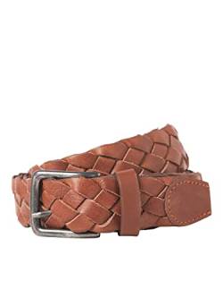 JACK & JONES Men's JACCARY Leather Belt Gürtel, Cognac, 95 von JACK & JONES