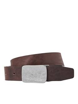 JACK & JONES Men's JACFORT Leather Belt Gürtel, Brown Stone, 90 von JACK & JONES