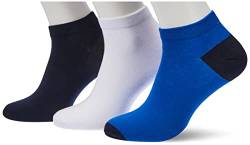 JACK&JONES Men's JACOX SOLID Short 5 Pack Socken, Navy Blazer/Pack:Bright White-Skydiver-Port Royale-Navy Blazer, ONE Size von JACK & JONES