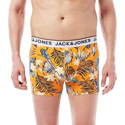 JACK & JONES Men's JACTROPICAL Flowers Trunks 3 Pack Boxershorts, Navy Blazer/Pack:Exuberance-Navy Blazer, L von JACK & JONES