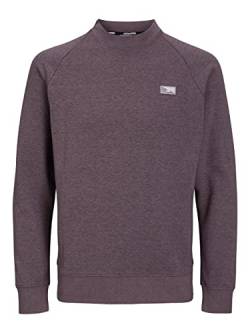 JACK & JONES Men's JCOAIR Crew Neck Sweat NOOS Sweatshirt, Twilight Mauve/Detail:Melange, L von JACK & JONES