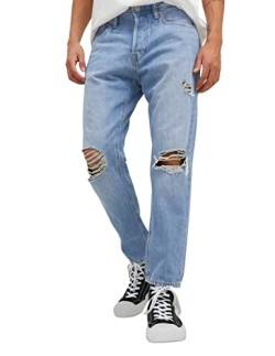 JACK&JONES Men's JJIFRANK JJORIGINAL Cropped MF 156 NOOS Hose, Blue Denim, 28/32 von JACK & JONES