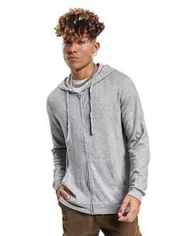 JACK & JONES Men's JPRBLALANCE Knit Hood Cardigan Strickpullover, Light Grey Melange, M von JACK & JONES