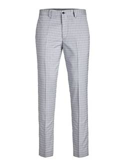 JACK & JONES Men's JPRFRANCO Check Suit SN Anzug, Light Grey Melange/Checks:SUPER Slim FIT, 56 von JACK & JONES