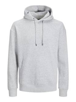 JACK & JONES PLUS Herren JJEBRADLEY Sweat Hood NOOS PLS Kapuzenpullover, Light Grey Melange, 6XL Grande Taille von JACK & JONES