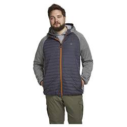 JACK&JONES PLUS Herren JJEMULTI Quilted Jacket PS NOOS Jacke, Grey Melange/Detail:Set-IN Sleeves, 5XL von JACK & JONES