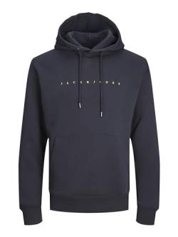 JACK&JONES PLUS Herren JJESTAR JJ Sweat Hood NOOS PLS Kapuzenpullover, Dark Navy, 4XL Grande Taille von JACK & JONES