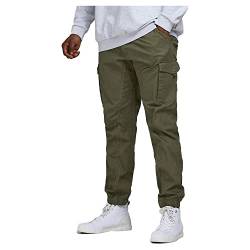 JACK & JONES PLUS Herren JPSTPAUL JJFLAKE AKM542 N. PS NOOS Hose, Olive Night, 40/32 von JACK & JONES