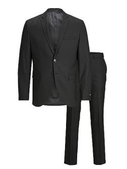 JACK&JONES PLUS Men's JPRFRANCO Suit PS Anzug, Black, 60 von JACK & JONES